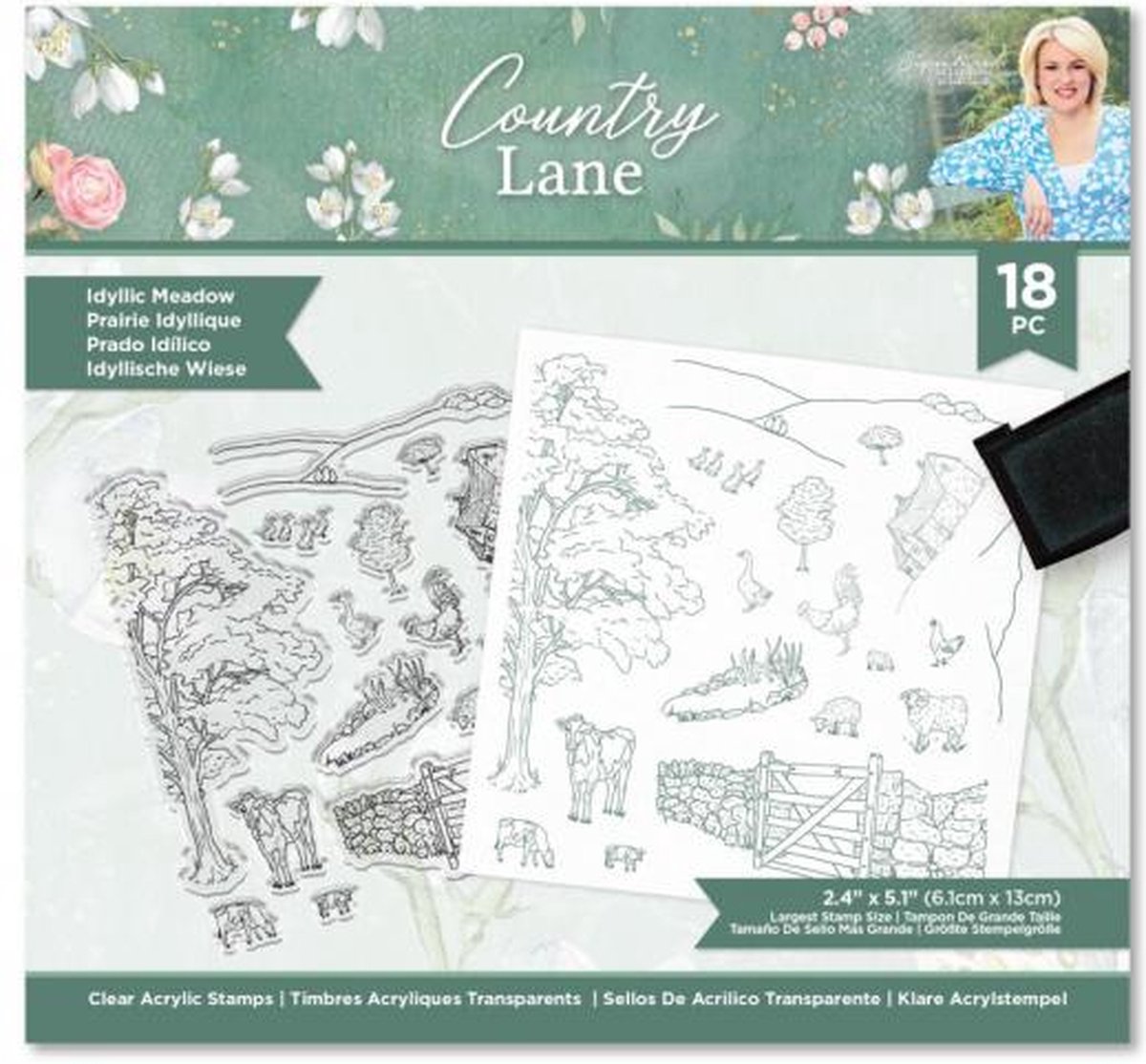 Sara Signature - Country Lane - Clearstamp - Idyllic Meadow